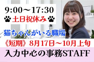 データ入力事務中心の事務スタッフ